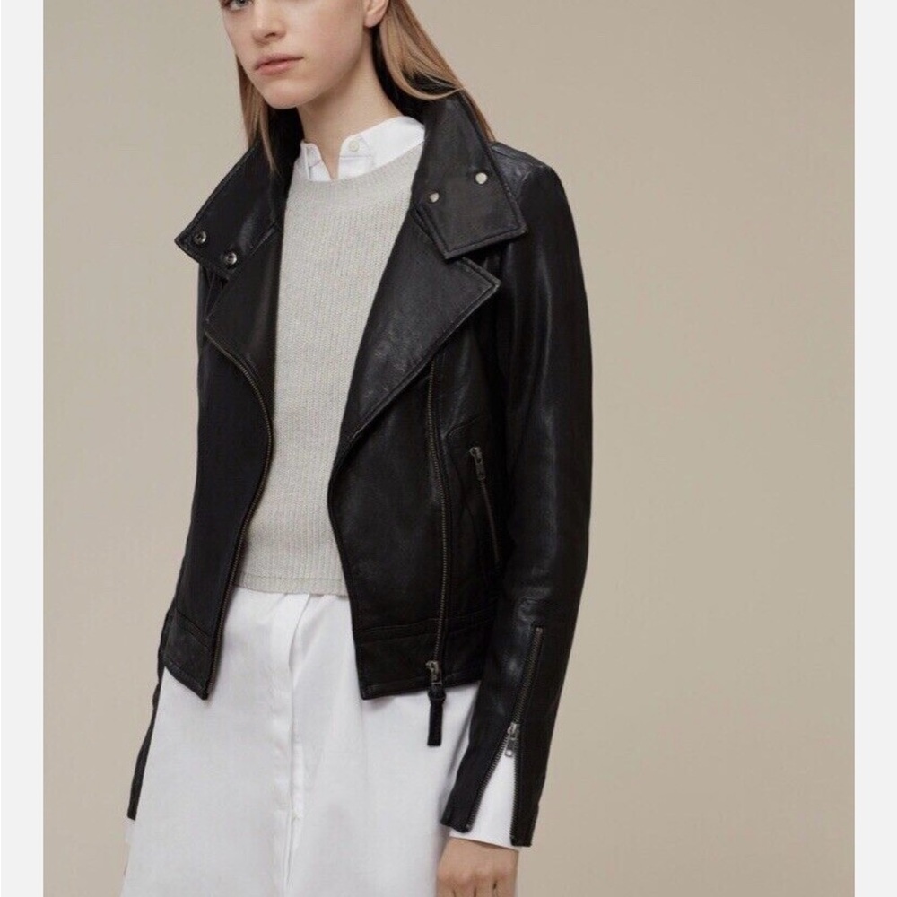 Mackage for Aritzia Keyna Black Leather Jacket